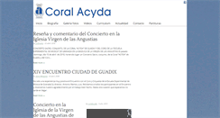 Desktop Screenshot of coralacyda.org