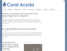 Tablet Screenshot of coralacyda.org